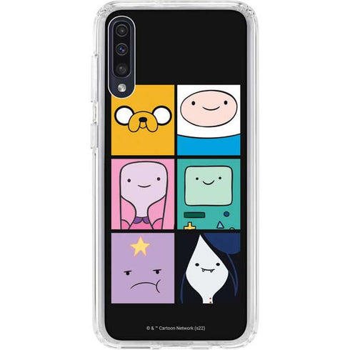 Adult Swim Adventure Time Character Tiles Galaxy A50 Clear Case